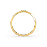 Brilliant Diamond Band in 14k Gold / Round Diamond Ring / Gold Band White Diamond Ring / Diamond Wedding Band