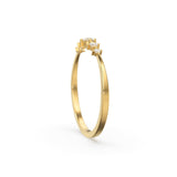 Brilliant Diamond Band in 14k Gold / Round Diamond Ring / Gold Band White Diamond Ring / Diamond Wedding Band