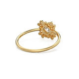 Cushion Diamond Ring / Brilliant Diamond Band in 14k Gold / / Gold Band White Diamond Ring / Diamond Wedding Band