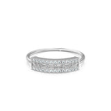 Baguette Diamond Ring / Diamond Baguette Ring in 14k Gold / Rose Gold Baguette Diamond Wedding Ring / Diamond Ring