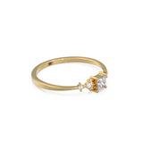 Princess Cut Diamond Wedding Band / 14k Gold Princess Cut and Round Diamond Women's Wedding Ring Available in Rose Gold White Gold