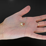 0.70ct Jumbo Sweetheart Ruby Diamond Heart Solid Gold Pendant Gift for him or her / Love Charm