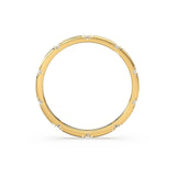 Stacking Ring / 14k Gold Diamond Wedding Band / Diamond Ring / Eternity Band / Stackable Ring / Gold Ring / Thin Gold Ring / Bridal Jewelry
