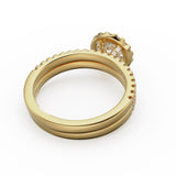 Custom Engagement Ring with Band for N