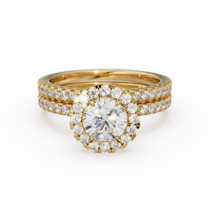 Custom Engagement Ring with Band for N