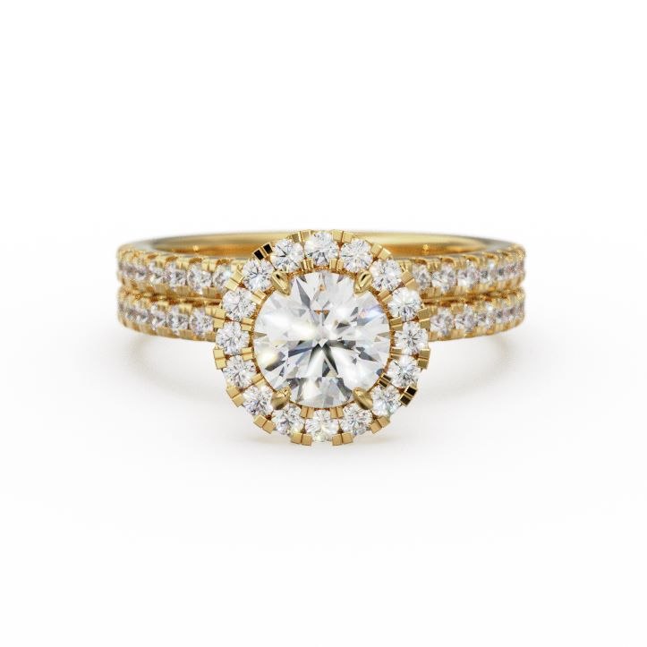 Custom Engagement Ring with Band for N
