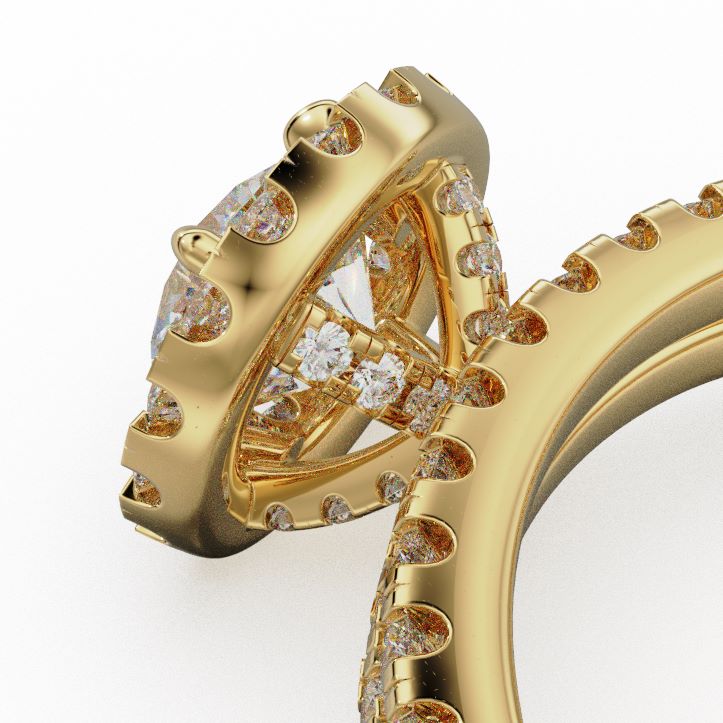 Custom Engagement Ring with Band for N