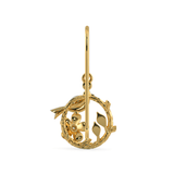 Bird Branch Drop Earrings / Diamond 14k Gold Earrings / Real Diamond Earrings / 14kt Solid Gold Earrings / 2 Earrings Pair - Jalvi & Co.