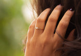 Princess Cut Diamond Wedding Band / 14k Gold Princess Cut and Round Diamond Women's Wedding Ring Available in Rose Gold White Gold
