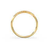 14k Gold Diamond Wedding Band / Half Eternity Diamond Wedding Band Prong Setting / Stackable Ring / Dainty Diamond Ring