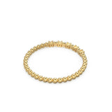 Polka Dot Diamond Gold Band / Stacking Solid 14k Gold Ring / Handmade Minimalist Stacking Prong Diamond Ring
