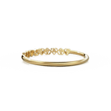 Heart Diamond Band in 14k Gold / Heart Diamond Ring / Gold Band White Diamond Ring / Genuine Diamond Wedding Band