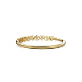 Heart Diamond Band in 14k Gold / Heart Diamond Ring / Gold Band White Diamond Ring / Genuine Diamond Wedding Band