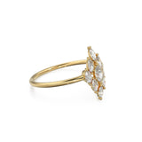 Diamond Ring / Marquise Diamond Ring in 14k Gold / Marquise Diamond Cluster Ring / Diamond Engagement Wedding Ring