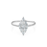 Diamond Ring / Marquise Diamond Ring in 14k Gold / Marquise Diamond Cluster Ring / Diamond Engagement Wedding Ring