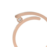 Brilliant Diamond Ring / 14k Gold Brilliant Cut Diamond Ring / Round Diamond Ring Gold / Stackable Ring / Diamond Ring