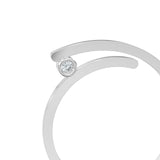 Brilliant Diamond Ring / 14k Gold Brilliant Cut Diamond Ring / Round Diamond Ring Gold / Stackable Ring / Diamond Ring