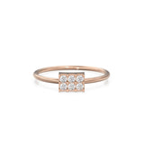 Women's Diamond Wedding Band in 14k Gold / Prong Setting Diamond Wedding Band / Unique Anniversary Ring