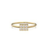 Women's Diamond Wedding Band in 14k Gold / Prong Setting Diamond Wedding Band / Unique Anniversary Ring