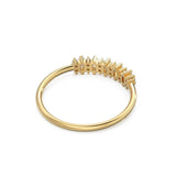 Baguette and Round Diamond Wedding Band / 14k Gold Baguette Diamond Women's Wedding Ring Available in Rose Gold White Gold