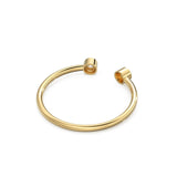 Dual Birthstone Ring / Open Diamond Ring / Two Birthstone Ring / Promise Ring / His and Hers Promise Ring / Birthday gift for her