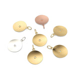 21mm Diamond Gold Round Disc Charm / 14k Solid Gold Brilliant Round Diamond Pendant / 18k Gold Handmade Circle Pendant Jewelry For HerSALE
