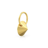 3 Carat 18k Yellow Gold Faceted Pendant/ Solid Gold Faceted Gemstone Charm / 14k 18k Solid Gold Pendant / Handmade Gold Charm