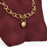 3 Carat 18k Yellow Gold Faceted Pendant/ Solid Gold Faceted Gemstone Charm / 14k 18k Solid Gold Pendant / Handmade Gold Charm