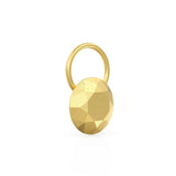 3 Carat 18k Yellow Gold Faceted Pendant/ Solid Gold Faceted Gemstone Charm / 14k 18k Solid Gold Pendant / Handmade Gold Charm
