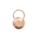 3 Carat 18k Yellow Gold Faceted Pendant/ Solid Gold Faceted Gemstone Charm / 14k 18k Solid Gold Pendant / Handmade Gold Charm