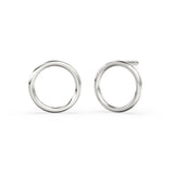 Yaudheyi Circle Solid Gold Earrings