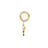 18k Solid Yellow Gold Fancy Textured Flower Charms Pendant Findings 5 pieces